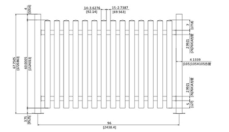 60 inch widesread fence