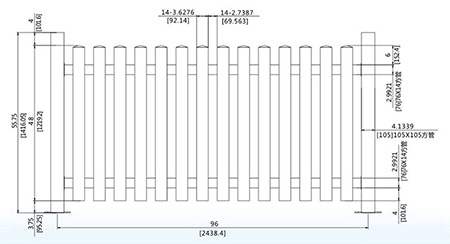 48 inch widesread fence